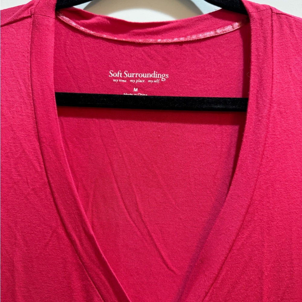 Soft Surroundings Light Weight Buttoned Asymmetri… - image 2